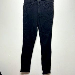 Paige black mid rise skinny jeans size 28